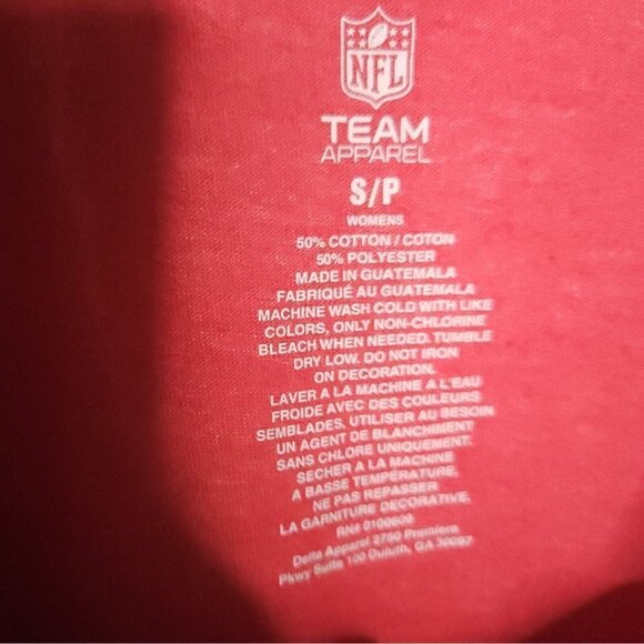 NFL Womens Red New York Giants Shirt Small - Picture 4 of 4